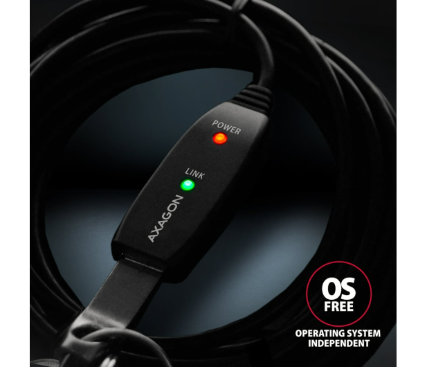 Axagon Kabel ADR-207 USB repeater 7.5 m - 1485412 - zdjęcie 3